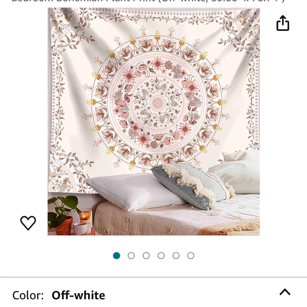 NWT Bohemian Mandala Tapestry 59.1” x 80”